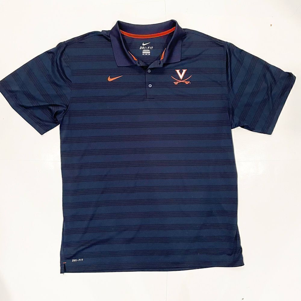 NIKE XXXL University Of Virginia Cavaliers Polo Dri- Fit
3X Navy Blue